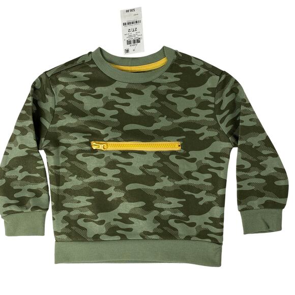Epic Threads Boys Camouflaged Long Sleeve Knit Font Pocket Shirt Size  2T NWT - Picture 1 of 6
